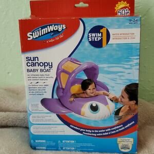 New SwimWays sun canopy baby boat